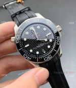 (VS Factory) Omega Seamaster Diver 300m VS 8800 Watch Black Rubber Strap Black Dial